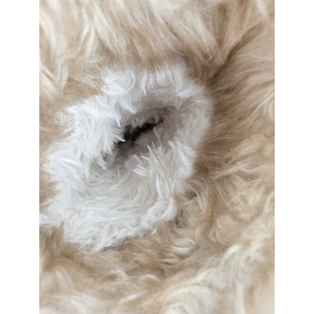 Crocs Tall Faux Fur Winter Boots Womens 7 Tan Fuzzy Yeti Style - Picture 9 of 9